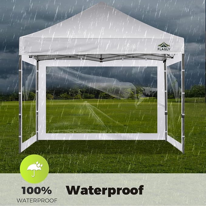 Instant Canopy Sidewalls for 10x10 Pop Up Canopy Tent, 300D Waterproof Material - Image 4