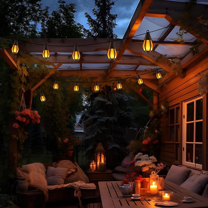 Jnaurb Solar String Lights for Outside, 21Ft Patio Lights - Image 9