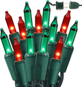 BrizLabs Red & Green Christmas Lights, UL Certified Incandescent Christmas by BrizLabs