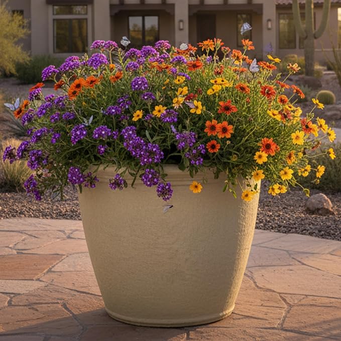 Sunnydaze 20-Inch Anjelica Large Plastic Pot - Image 7