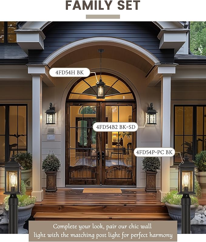 FEMILA 21" Large Exterior Wall Light Fixtures, Anti-Rust Waterproof Outdoor - Image 5