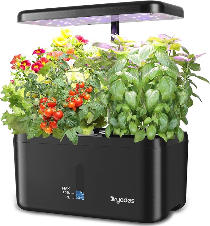 Indoor Garden System 19 Watt LED Growing Light Upgrade 2 Self-Watering by Dryades