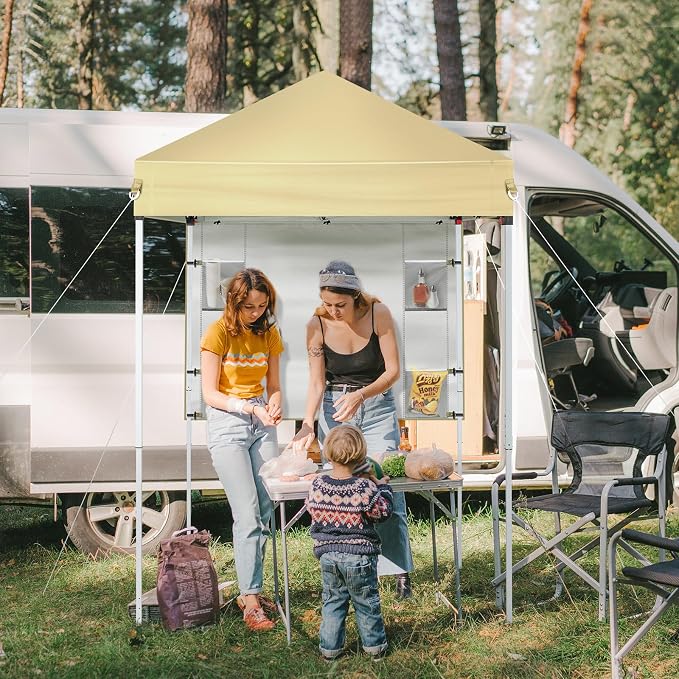Outvita 5x5 Pop Up Canopy Tent, Ez Up Outdoor Canopy Tent Instant Shelter - Image 6