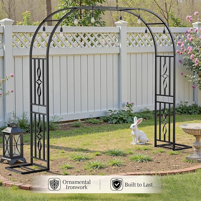 Metal Garden Arch, Heavy Duty Garden Trellis - Image 3
