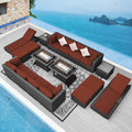NICESOUL 18 Piece Extra Large Luxury Patio Furniture Set by NICESOUL