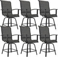 Grand patio Counter Height Swivel Bar Stools Set of 6, 24 Inch Height Patio by GrandPatio