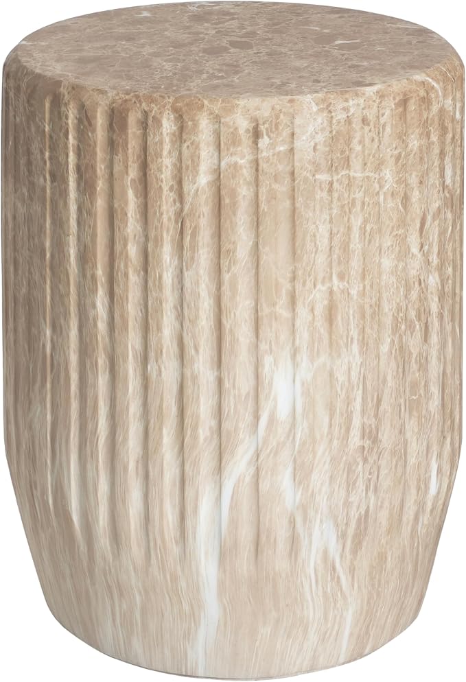 Christopher Knight Home Jayme Outdoor Cylinder Side Table, Lightweight Concrete - Image 6