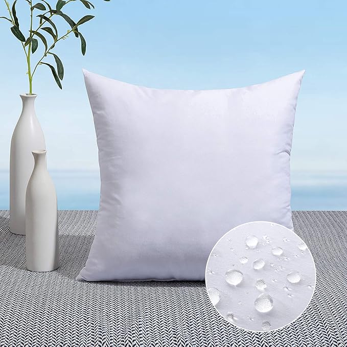 MIULEE 24x24 Pillow Insert Throw Pillow Insert, Outdoor Pillows Water-Resistant by MIULEE