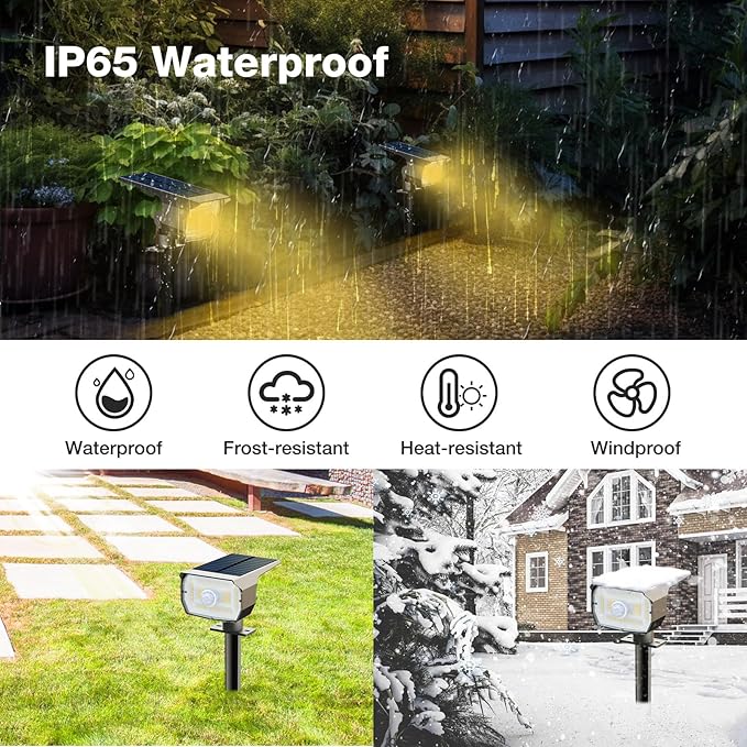 nipify 10 Pack Solar Spot Lights Outdoor Motion Sensor - Image 5
