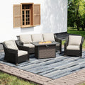 Joyside Wicker Patio Furniture Sets, 4 Pieces Upgraded Large Size Outdoor by Joyside
