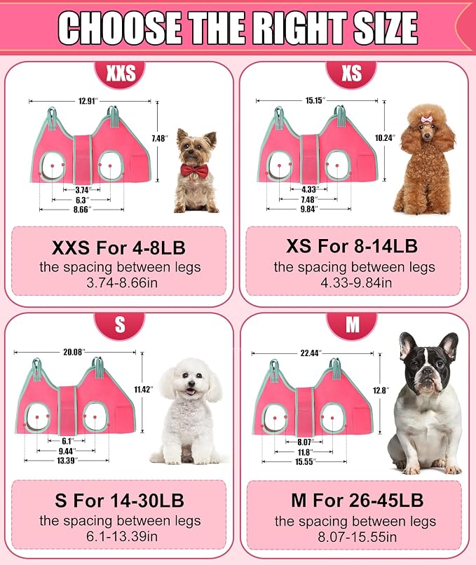Dog Grooming Hammock, XXS Grooming Harness - Image 6