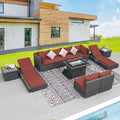 BULEXYARD 11 Piece Large High Back Outdoor Patio Furniture Sets by BULEXYARDFURNITURE