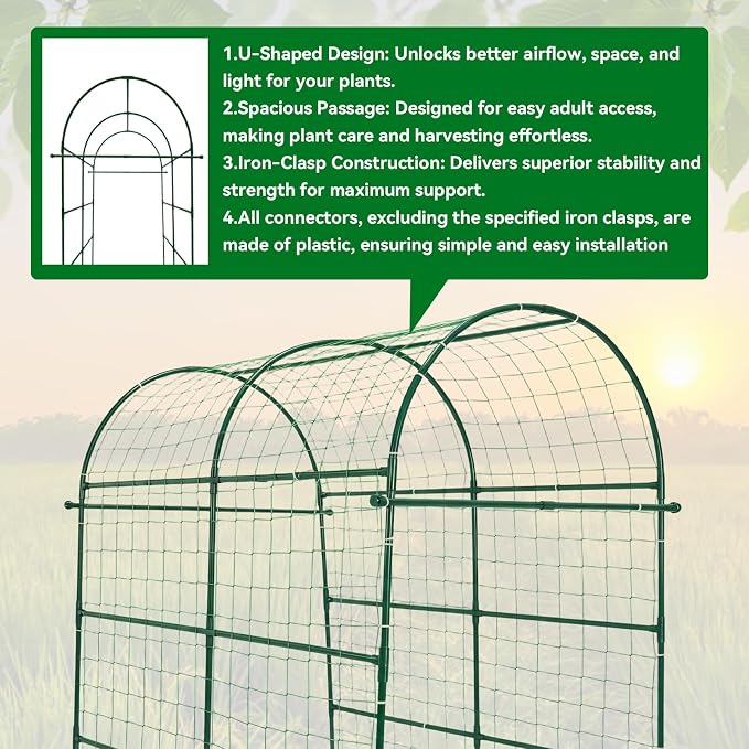 Garden Arch Trellis for Climbing Plants Outdoor - Image 6