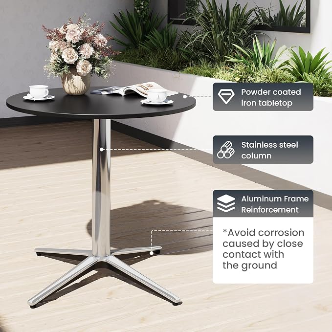 PHI VILLA 5 Pieces Outdoor Small Dining Set - Image 8