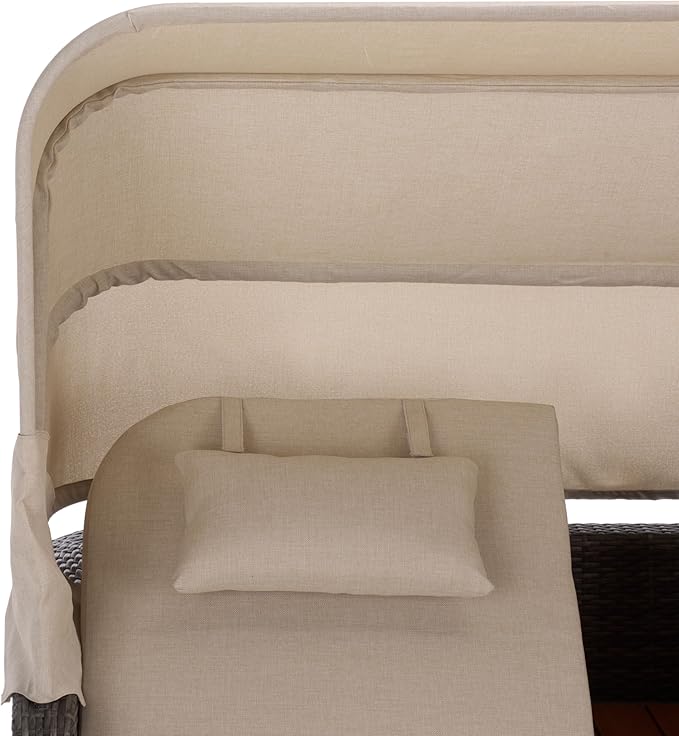 SAFAVIEH Outdoor Patio Furniture Collection – Victoria Grey Brown & Taupe - Image 9