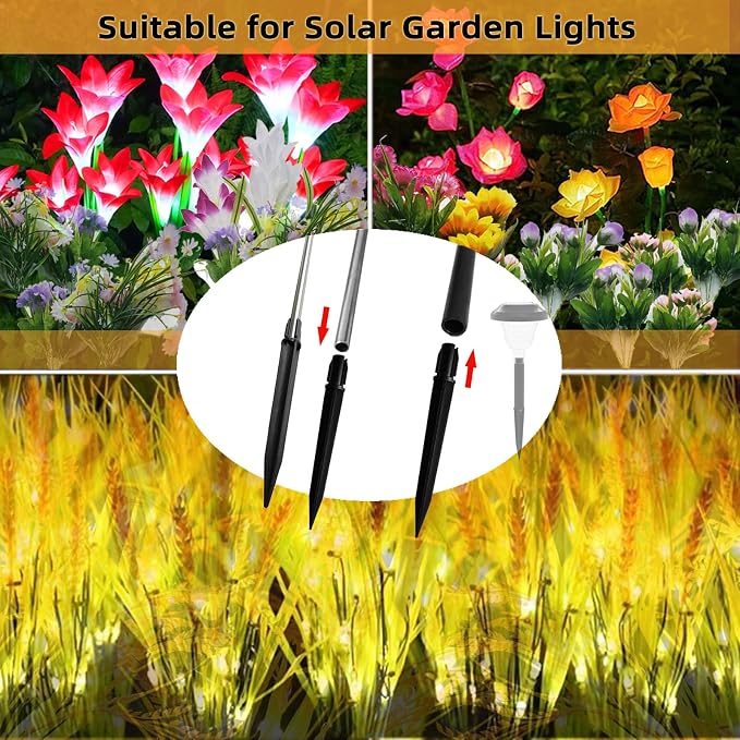 Replacement Stakes for Solar Lights, Solar Wheat Ear Lights Stakes for Outdoor - Image 4