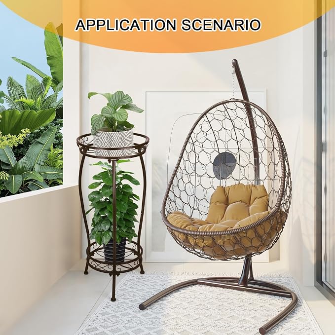 2 Tier Rustproof Iron Plant Stand - Image 5