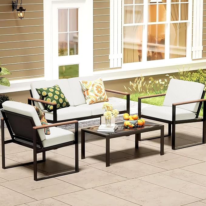 8Pcs Patio Cushion Covers, Outdoor Cushions Covers, Stretch Cushion Covers - Image 6
