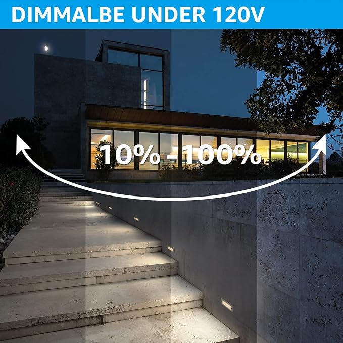LEONLITE Update 5CCT LED Step Lights 120-277V, Dimmable 4.5W 300LM Anti-Glare - Image 6