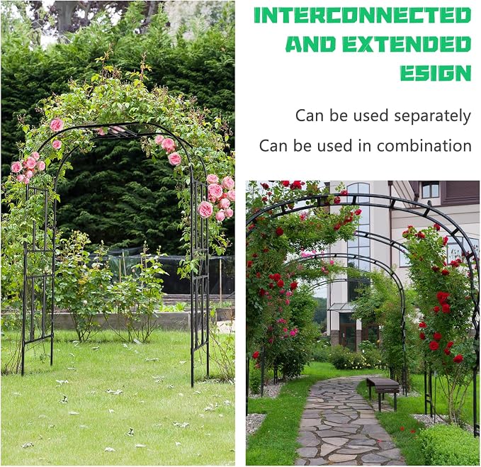 Garden Arch Trellis for Climbing Plants - Image 3