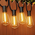 OHLUX 120FT Outdoor String Lights, 62 ST38 Edison LED Bulbs, E12 Base, 2200K by OHLUX-YourIndoorOutdoorSpaceLightingPartner