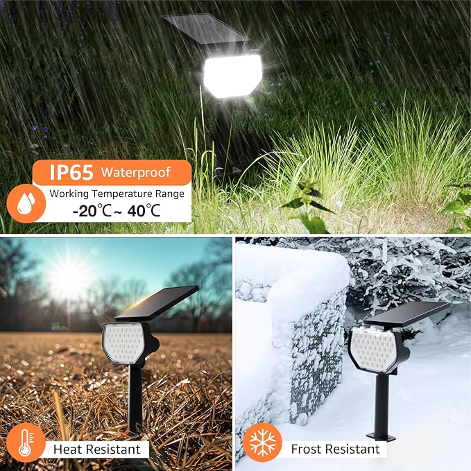 Lepro Solar Decorative Spot Lights 4 Pack, Cool White Modern Accent Lights - Image 5