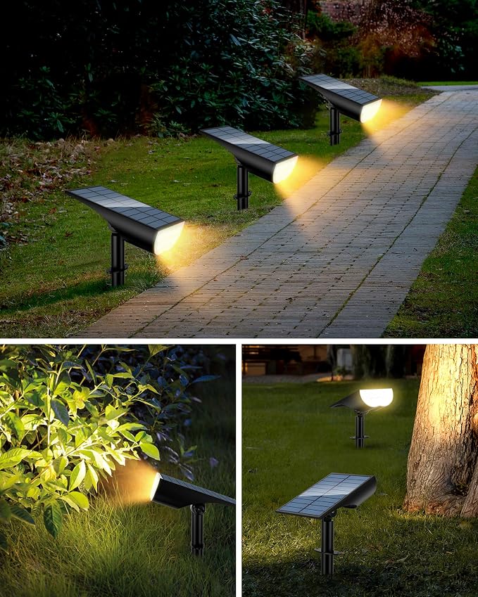Solar Spot Lights Outdoor, Solar Lights Outdoor Waterproof IP65, 3 Brightness - Image 7