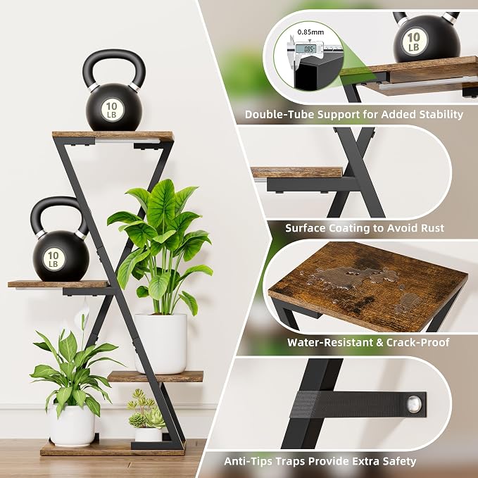 Plant Stand Indoor with Grow Lights - Image 8