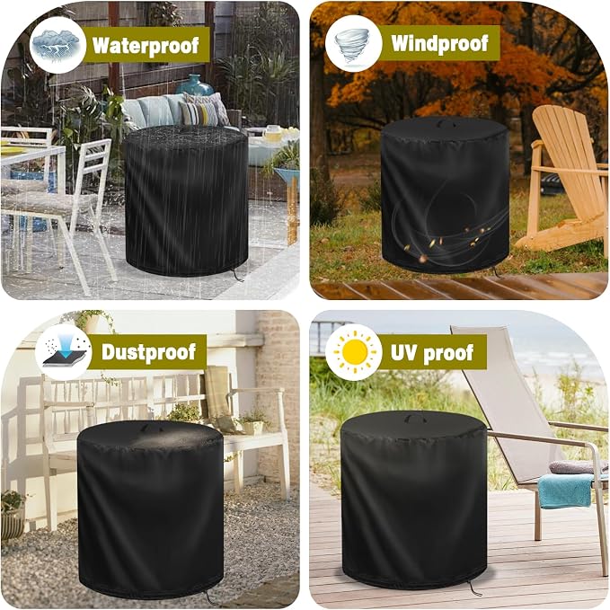 Patio Table Cover for Frstem 14" Patio Table, Waterproof Outdoor Side Table - Image 7