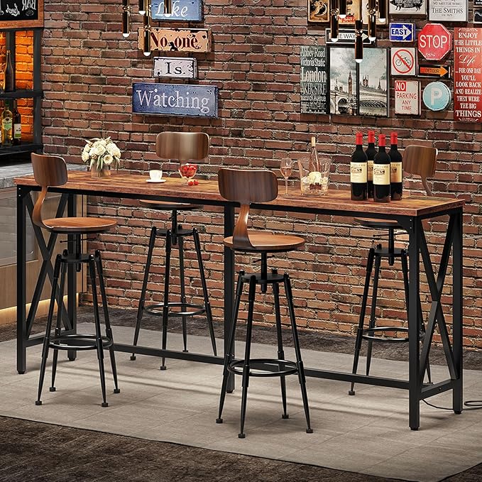 70.9'' Bar Table, Kitchen Dining Table by Choezon