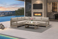 PURPLE LEAF Patio Furniture Set L-Shaped Outdoor Couch by Unknown
