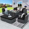 BULEXYARD 7 Piece High Back Outdoor Sectional Set by BULEXYARDFURNITURE