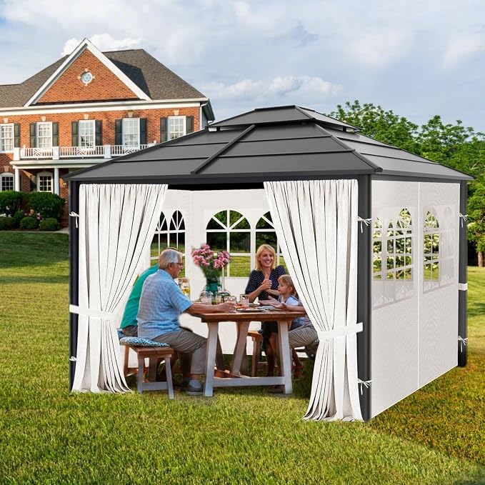 Gazebo Privacy Curtains 10' x 12' - Image 2