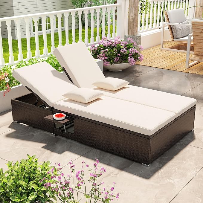 Tangkula Outdoor Rattan Daybed - Image 9