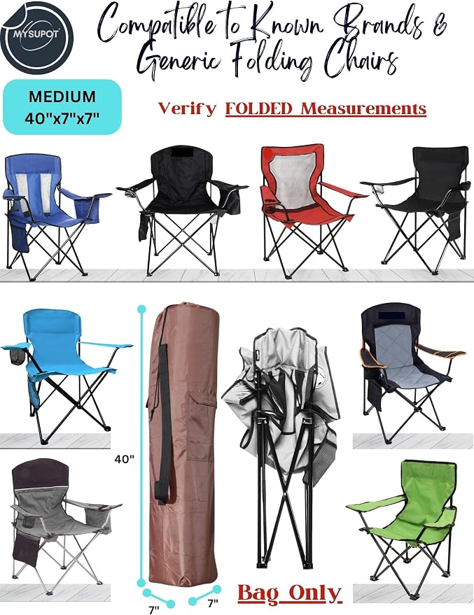 40"x7"x7" Replacement Bag for Folding Camping Chair, Camp Chairs, Yoga Mat - Image 4