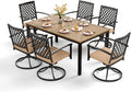 PHI VILLA 7 Pieces Outdoor Dining Set by PHIVILLAThepioneerofcomfortablehouseholdsupplies
