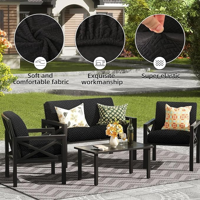 Outdoor Cushion Covers Set, Replacement - Image 3