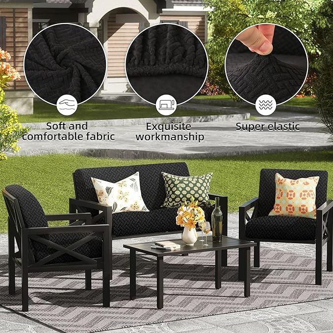 Outdoor Cushion Covers Set, Replacement - Image 3