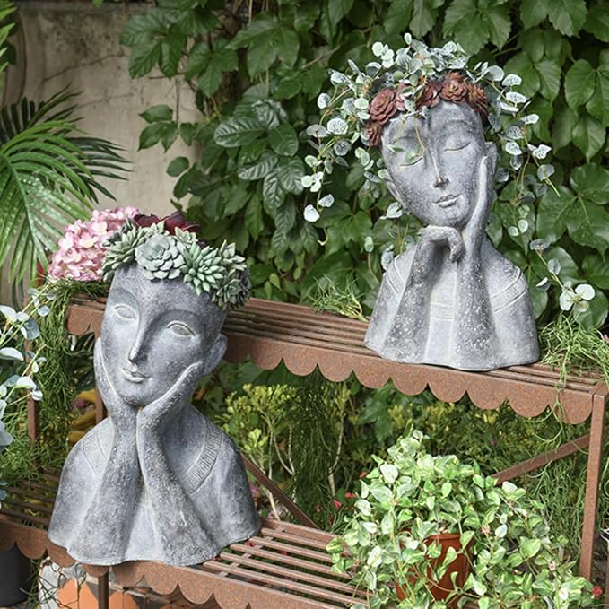 Newman House Studio Face Cactus Succulents Planter Pot - Image 8