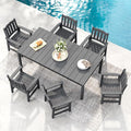 Stoog All-Weather Patio Dining Sets, 7 Pieces Patio Dining Table by Stoog