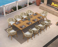 PURPLE LEAF 11 Pieces Outdoor Dining Set by PURPLELEAF