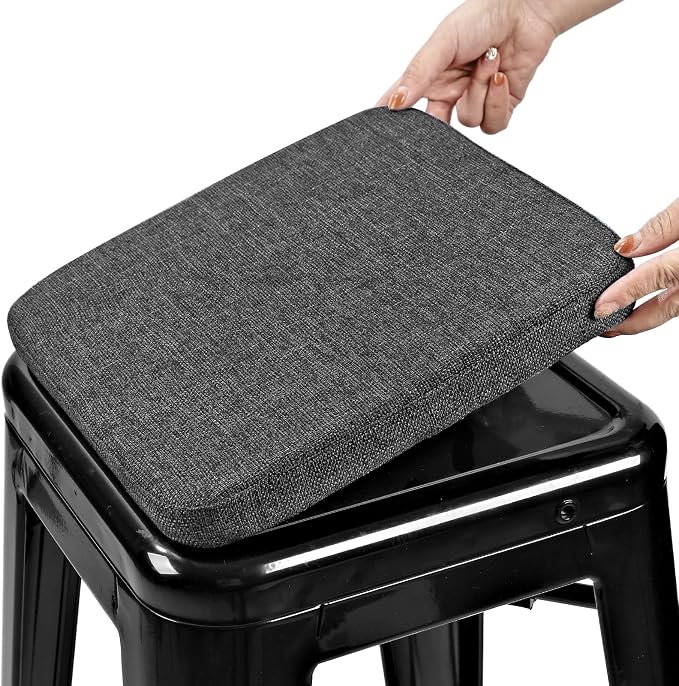 BUYUE Friendly Woven Fabric Magnetic Bar Stool Cushion 1 Piece, Enhanced by BUYUE
