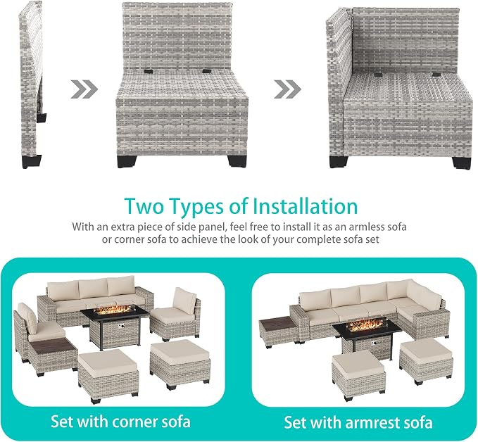 9-Piece Outdoor Patio Furniture Set - Image 3