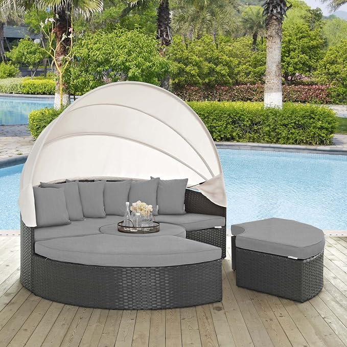 Modway EEI-1986 Sojourn Outdoor Patio Sunbrella Sectional Daybed by Modway