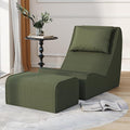 Giant Bean Bag Chair for Adults, Corduroy Chaise Lounge by SnugSofeeFoamSofa