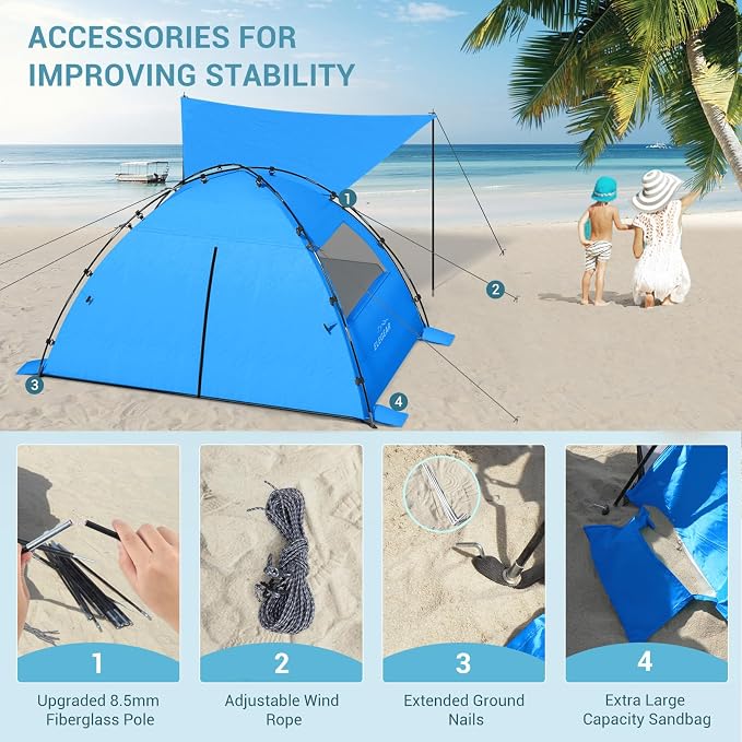 Elegear CumbreX™ Beach Tent Sun Shelter - Image 7