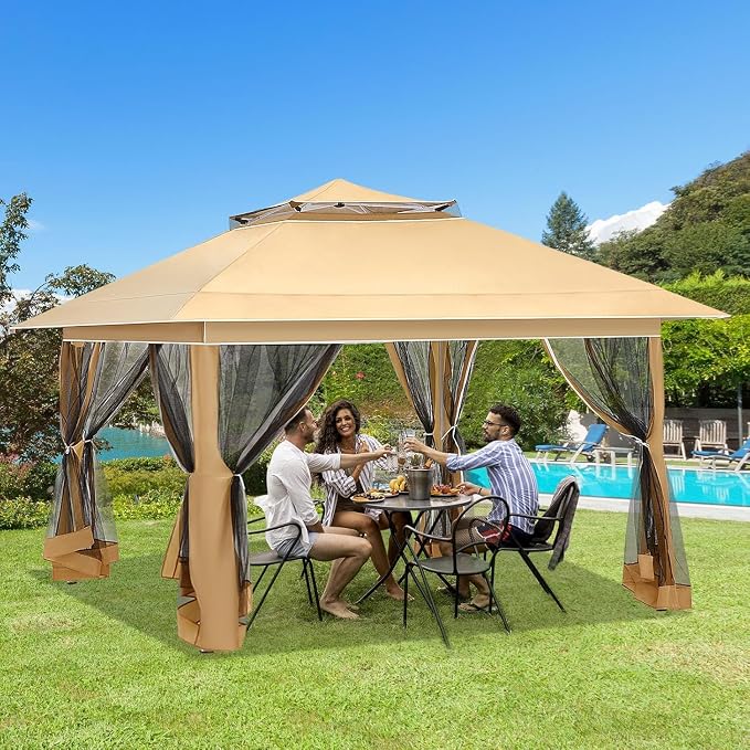 ECOTOUGE Canopy Tent with Sidewalls Instant Shelter Canopy with Carrying Roller - Image 7