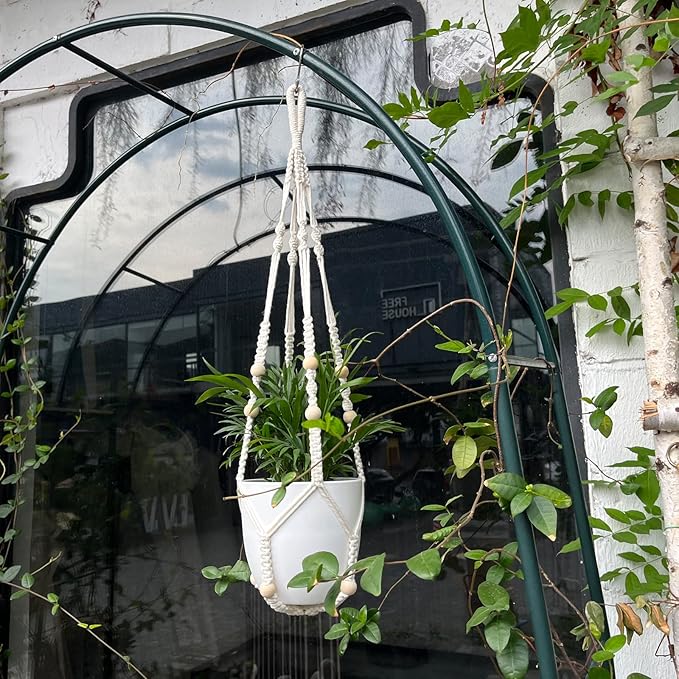 RIFNY Macrame Plant Hanger for 5 to 10 Inch Plant Pots, 35 Inch Indoor Handmade - Image 6