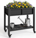 YITAHOME Raised Garden Bed, HIPS Poly Wood Elevated Planter Box by YITAHOME