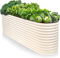 9-in-1 Galvanized Raised Garden Beds Outdoor // 8×2×2.5 ft Modular Planter by PlantPlot